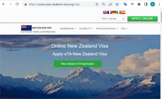 NEW ZEALAND  Official Government Immigration Visa Application Online FROM ROMANIA - Cerere oficială 