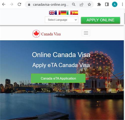 CANADA  Official Government Immigration Visa Application Online  - Онлайн молба за канадска виза - о