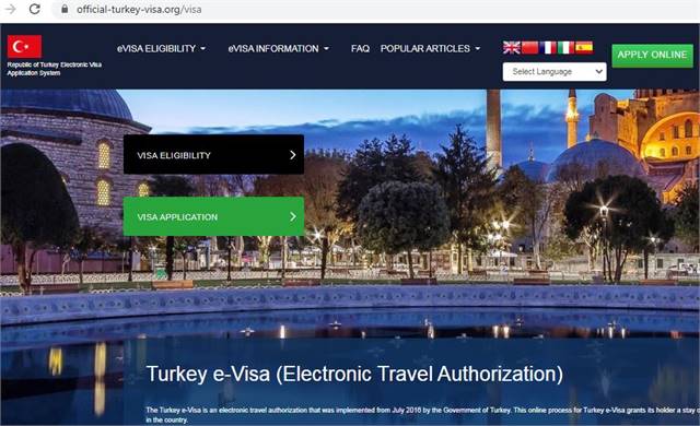 TURKEY  Official Government Immigration Visa Application Online KYRGYZTAN CITIZENS - Түркиянын расми